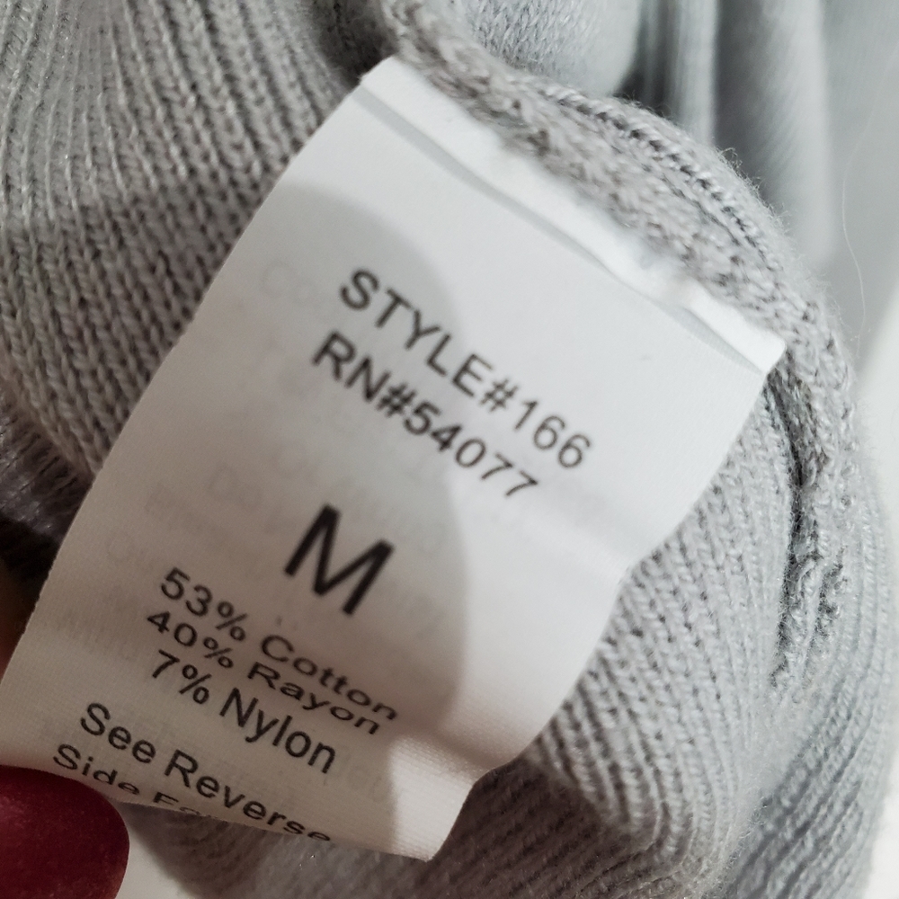 CABI Grey Cascading Ruffle Open Cardigan 166 - Picture 5 of 5